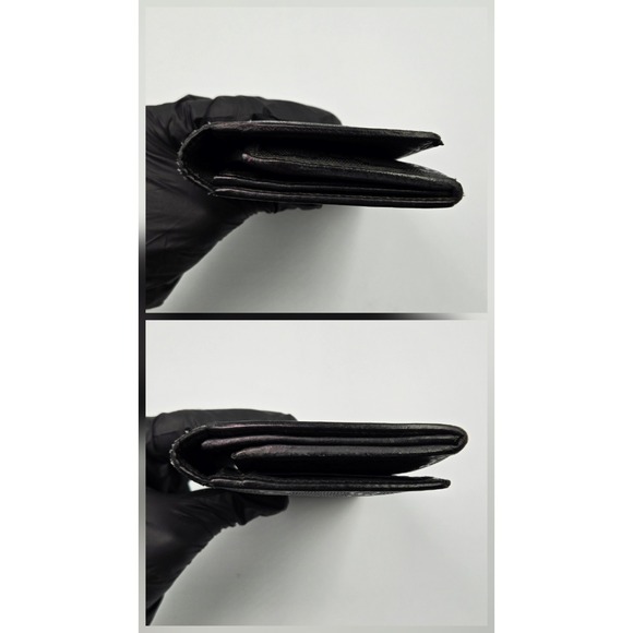 Gucci GG Imprime Long Wallet Monogram Coated Canvas Black Continental - Picture 7 of 12